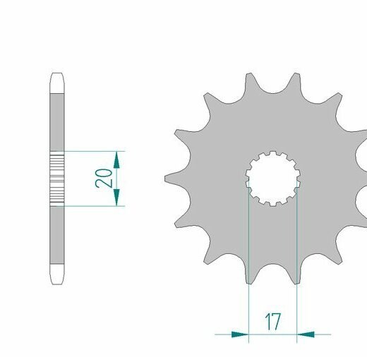 AFAM FR SPROC 520 STEEL SC 21203, 12