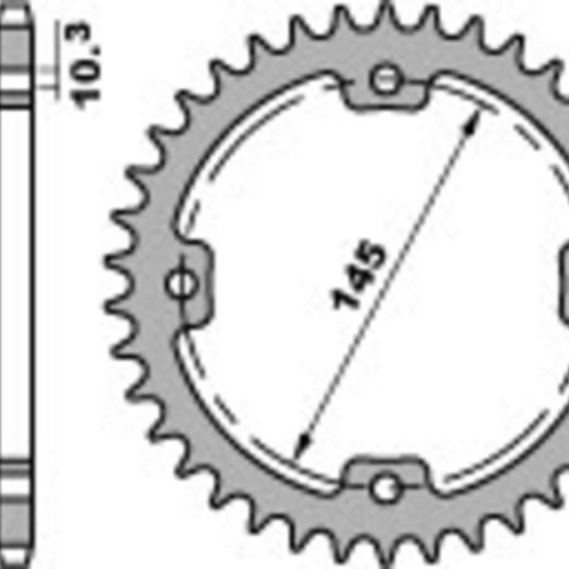 Corona PBR acero C45 estándar 4588 - 520