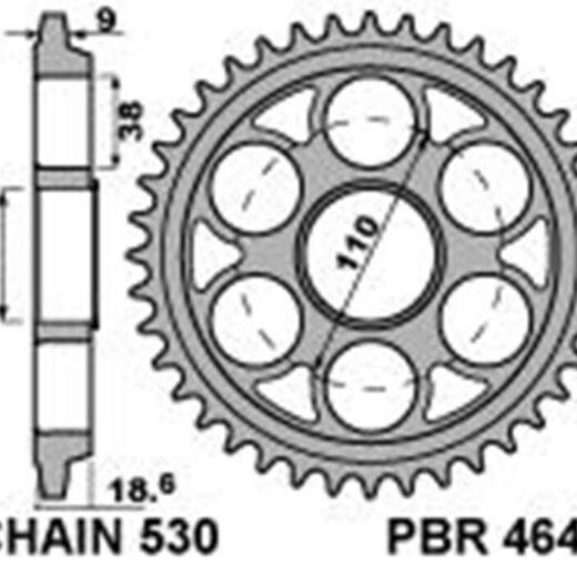 Corona PBR acero C45 templado 4643 - 530