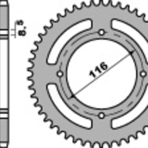 Corona PBR acero C45 estándar 467 - 420