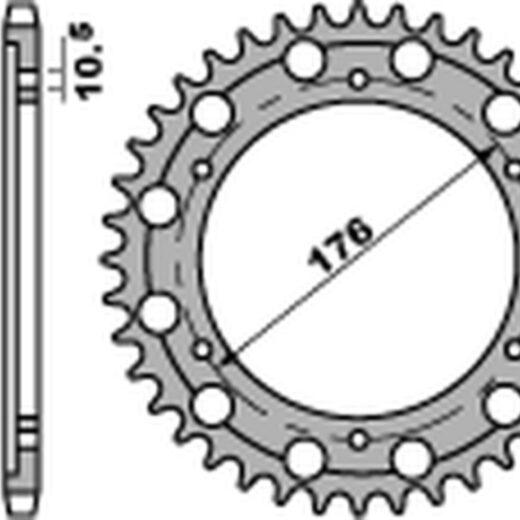 Corona PBR acero C45 estándar 4679 - 525