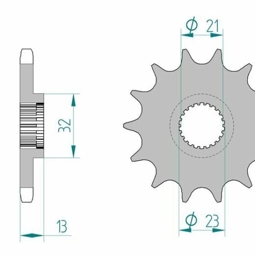 AFAM FR SPROC 428 STEEL ST 21311, 14