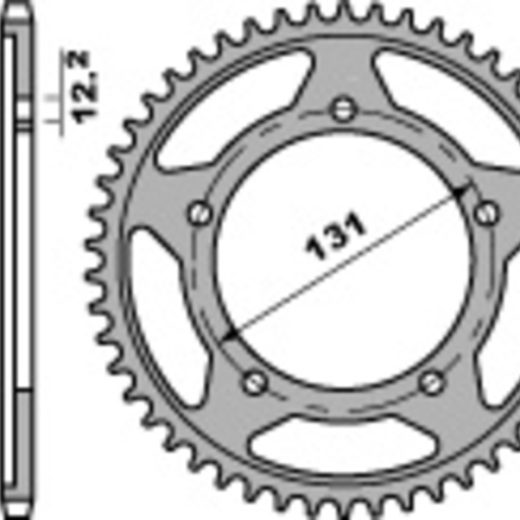 Corona PBR acero C45 estándar 4585 - 525