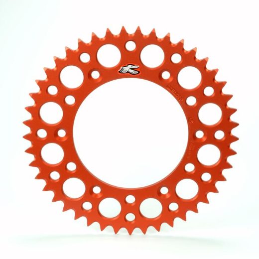 Corona RENTHAL aluminio ultraligera autolimpiable 224U - Paso 520