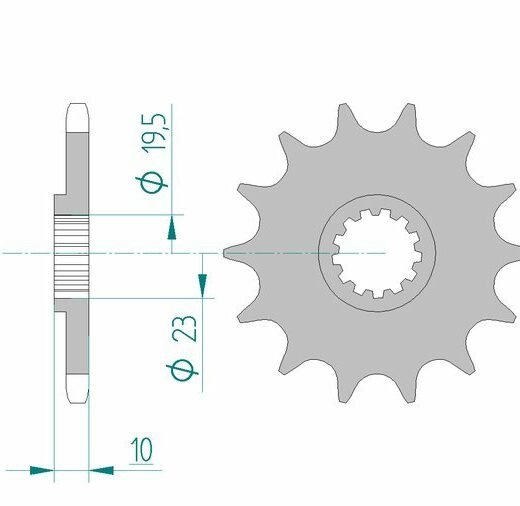 AFAM FR SPROC 520 STEEL SC 22303, 12