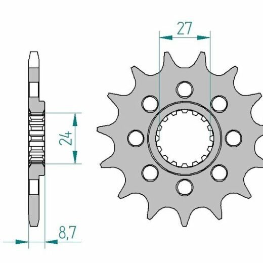 AFAM FR SPROC 520 STEEL ST 22902, 17