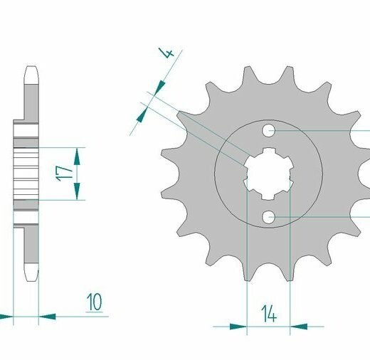 AFAM FR SPROC 420 STEEL ST 49100, 12