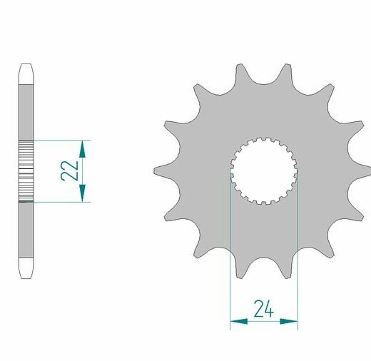 AFAM FR SPROC 520 STEEL ST 61201, 10