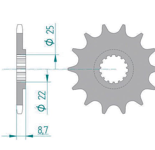 AFAM FR SPROC 520 STEEL SC 73301, 13