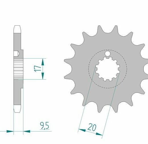 AFAM FR SPROC 428 STEEL SC 94202, 13