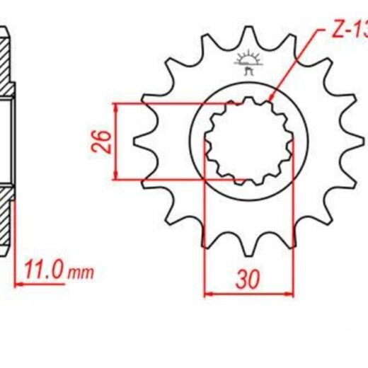 Piñón JT SPROCKETS acero estándar 15 dientes 1591 - Paso 525