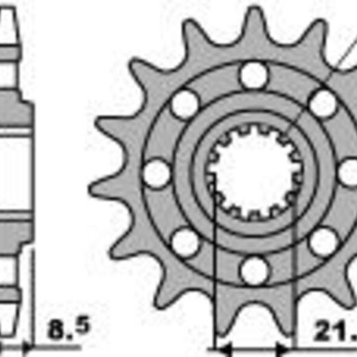 Piñón PBR acero estándar 2179 - 520