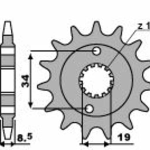 Piñón PBR acero estándar 2276 - 520