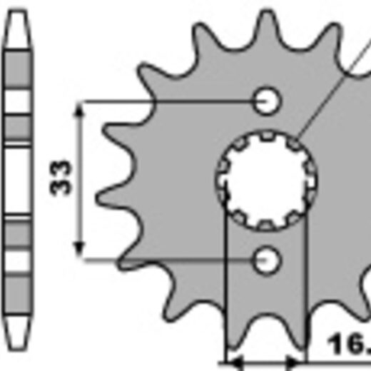 Piñón PBR acero estándar 430 - 520