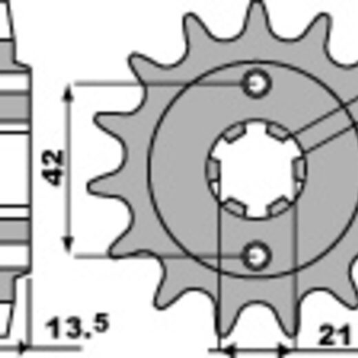 Piñón PBR acero estándar 494 - 530