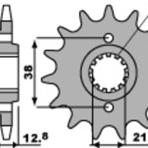 Piñón PBR acero estándar 511 - 520