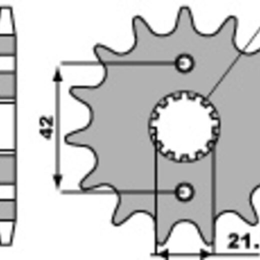 Piñón PBR acero estándar 513 - 530