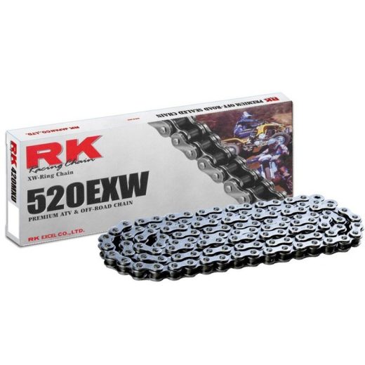 Cadena RK 520EXW con 122 eslabones negro