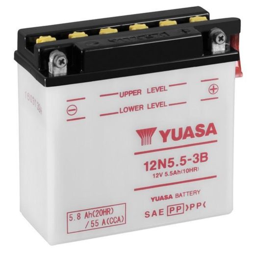 Batería YUASA 12N5.5-3B Combipack (con electrolito)