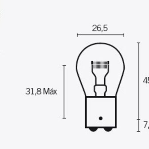 Lámpara TECNIUM P21 6V 21/5W - 10 uds