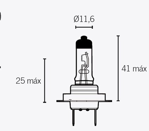 Lámpara V PARTS halógena H7