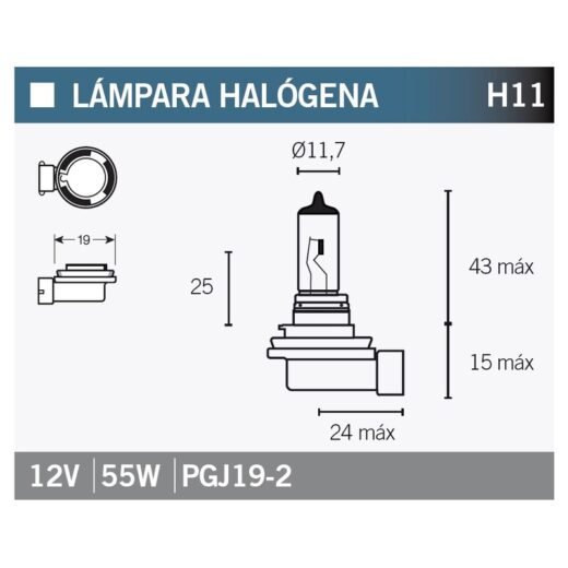 Lámpara V PARTS halógena