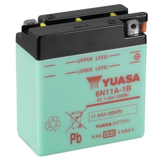 Batería YUASA 6N11A-1B Dry charged (sin electrolito)