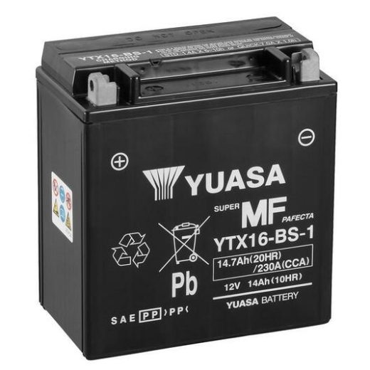 Batería YUASA YTX16-BS-1 Combipack (con electrolito)