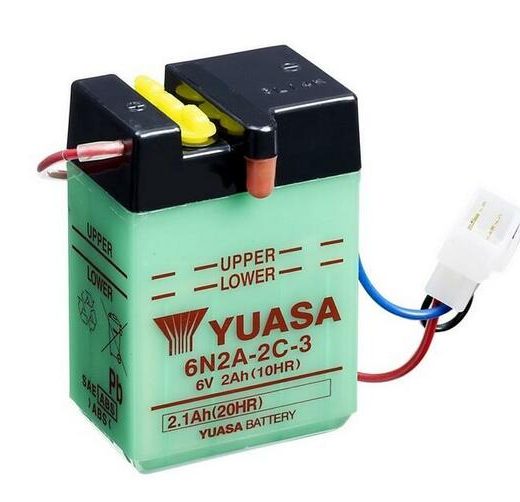 Batería YUASA 6N2A-2C-3 Dry charged (sin electrolito)
