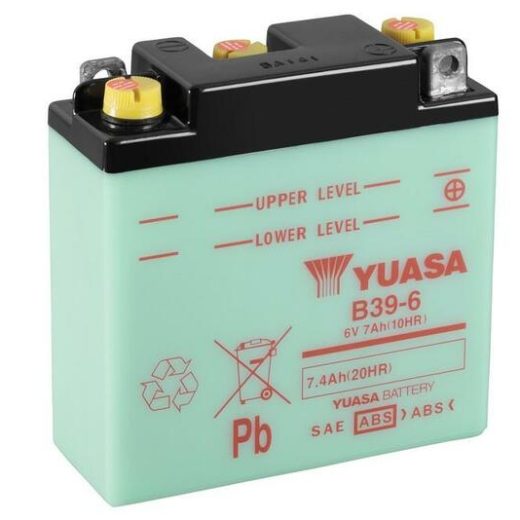 Batería YUASA B39-6 Dry charged (sin electrolito)
