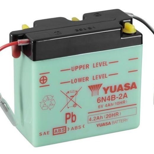 Batería YUASA 6N4B-2A Dry charged (sin electrolito)