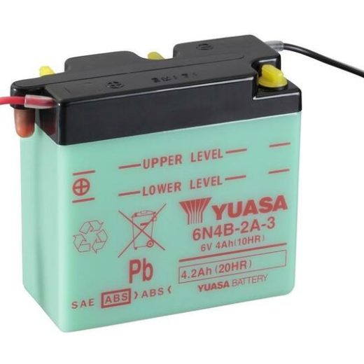 Batería YUASA 6N4B-2A-3 Dry charged (sin electrolito)