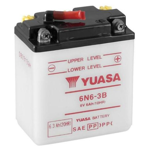 Batería YUASA 6N6-3B Dry charged (sin electrolito)