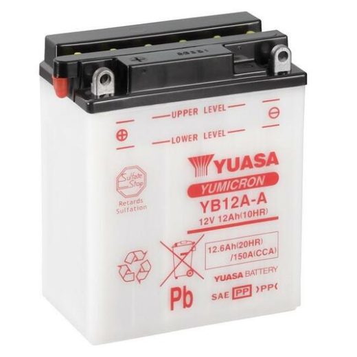 Batería YUASA Dry charged (sin electrolito)