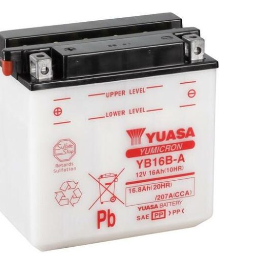 Batería YUASA YB16B-A Dry charged (sin electrolito)