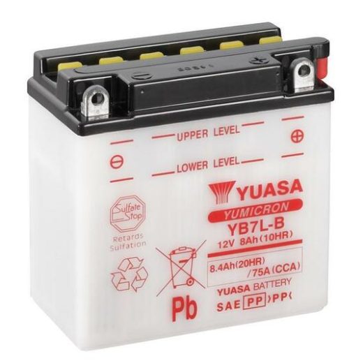 Batería YUASA YB7L-B Combipack (sin electrolito)