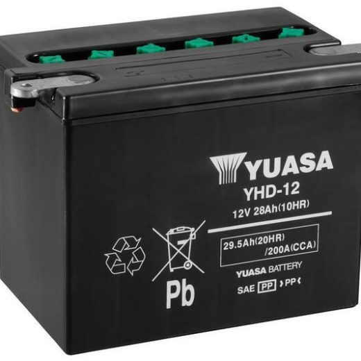 Batería YUASA YHD-12 Dry charged (sin electrolito)
