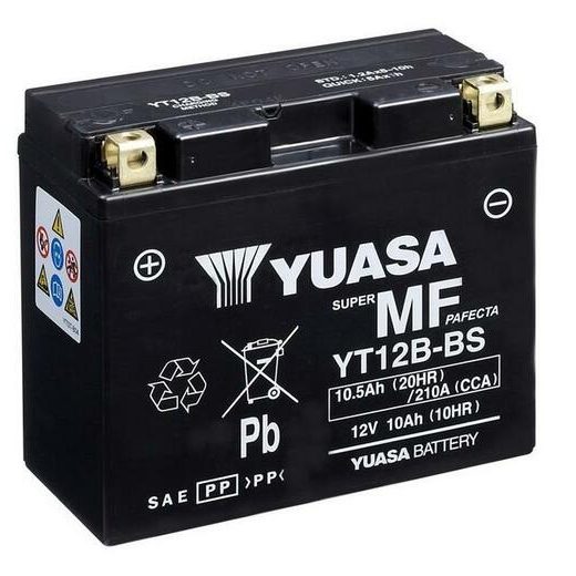 Batería YUASA YT12B-BS Combipack (con electrolito)