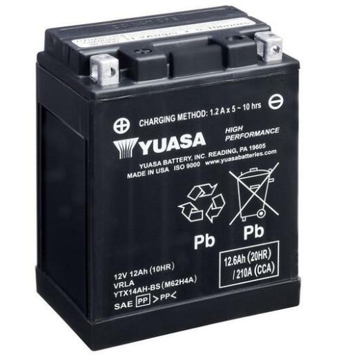 Batería YUASA YTX14AH-BS Combipack (con electrolito)