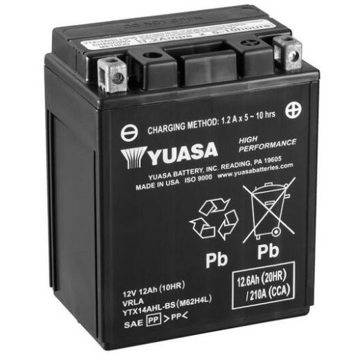 Batería YUASA YTX14AHL-BS Combipack (con electrolito)
