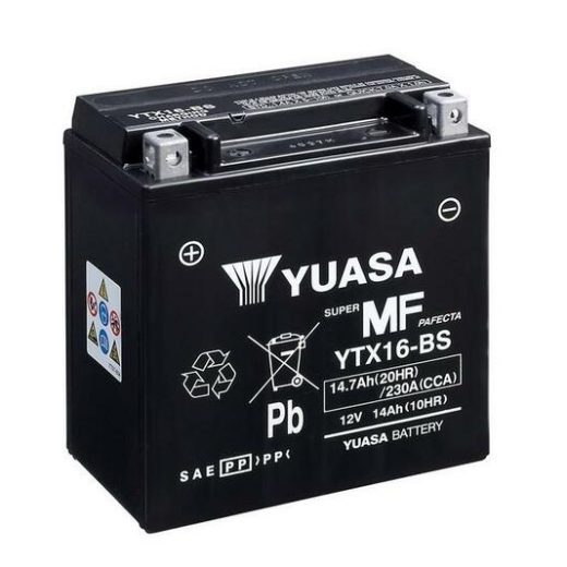 Batería YUASA YTX16-BS Combipack (con electrolito)