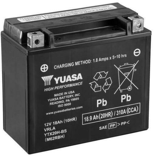 Batería YUASA YTX20H-BS Combipack (con electrolito)