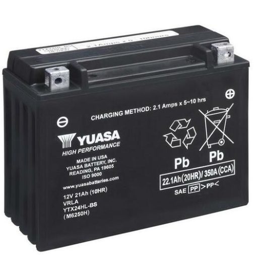 Batería YUASA YTX24HL-BS Combipack (con electrolito)
