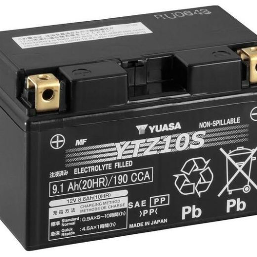 Batería YUASA YTZ10S Wet Charged (cargada y activada)