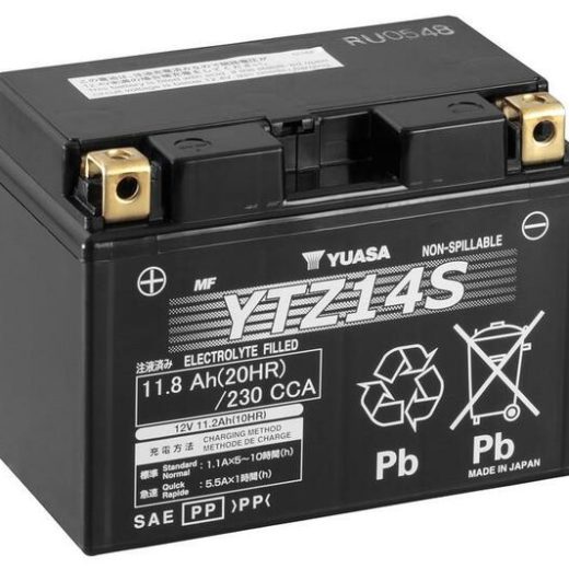 Batería YUASA YTZ14S Wet Charged (cargada y activada)