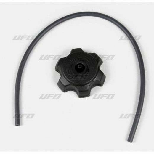 Tapón depósito UFO negro tipo Kawasaki KX