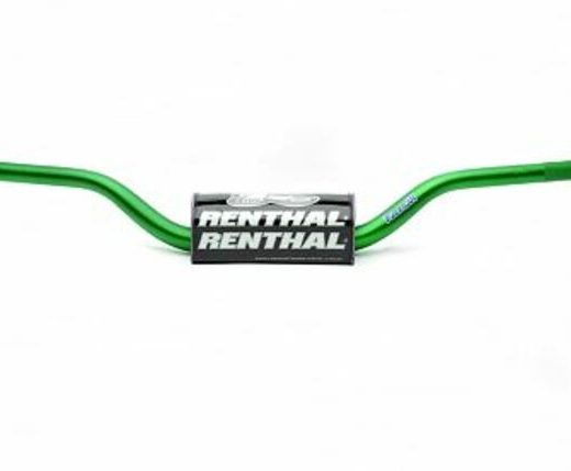 Manillar Renthal Fatbar Carmichael verde con protector negro