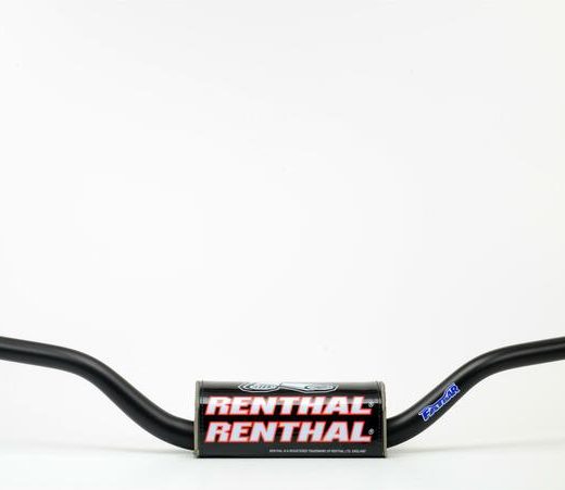 Manillar Renthal Fatbar Carmichael alto negro con protector negro