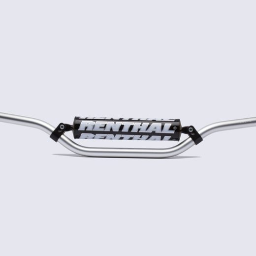 Manillar Renthal enduro alto plata con protector negro