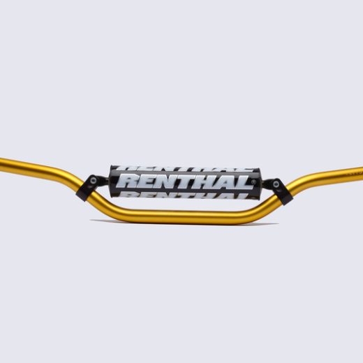 Manillar Renthal 693 Classic Enduro 22,2 oro con protector negro